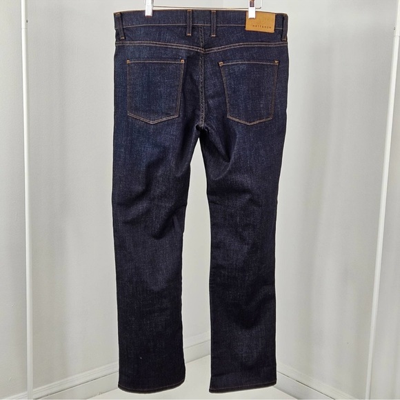 Mott & Bow Straight Leg Mid Rise Crosby Blue Denim Jeans | Men's 35 x 32 - Picture 7 of 15